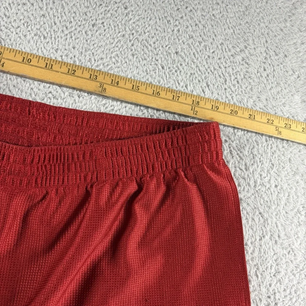 Vintage Nike Basketball Shorts Mens 3x Red Dazzle Shiny Silky Y2K 90s